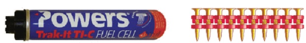 POWERS C5 TRAK-IT PIN & GAS 17MM HARD CONCRETE